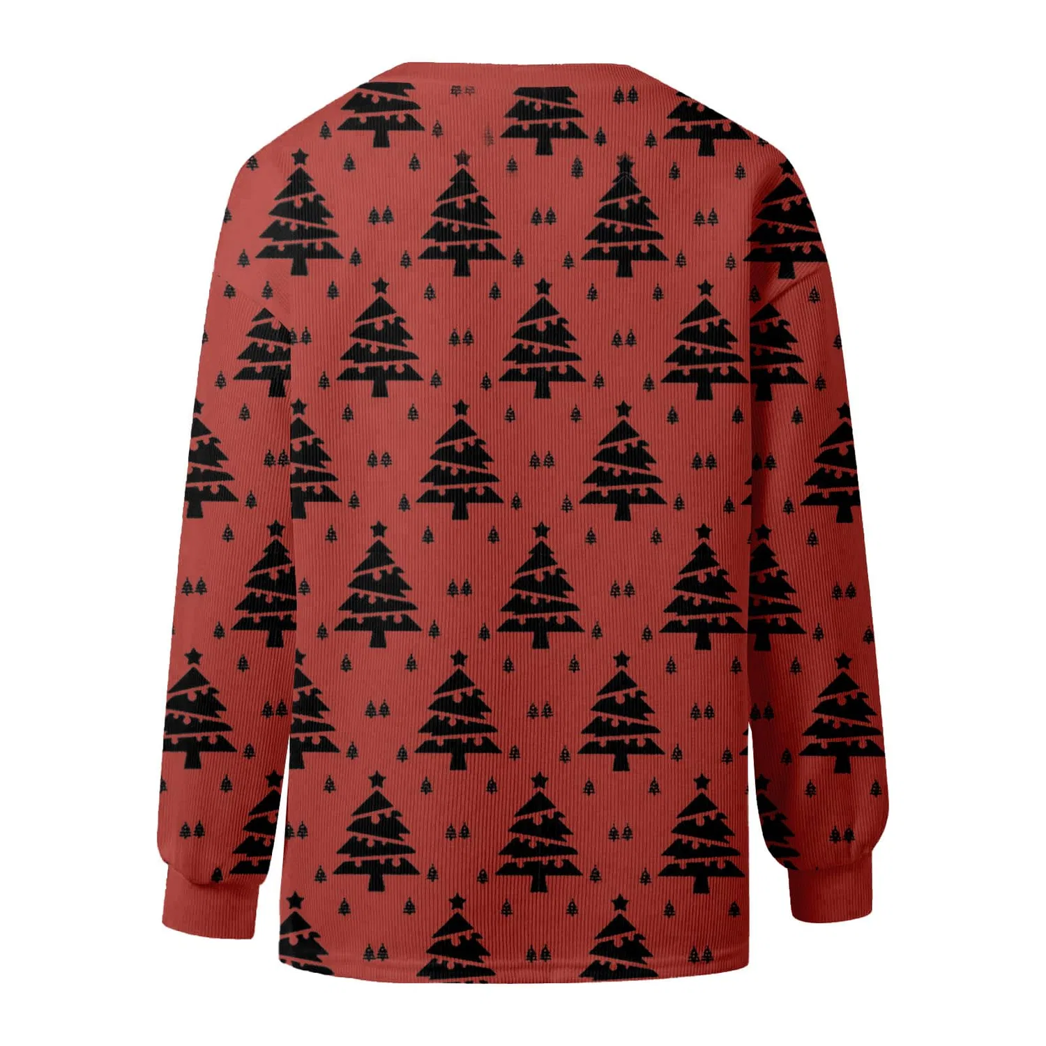 Женский кардиган с принтом Elegante cardigan casual con stampa e abbottonatura, Rosso #7 — фото 4