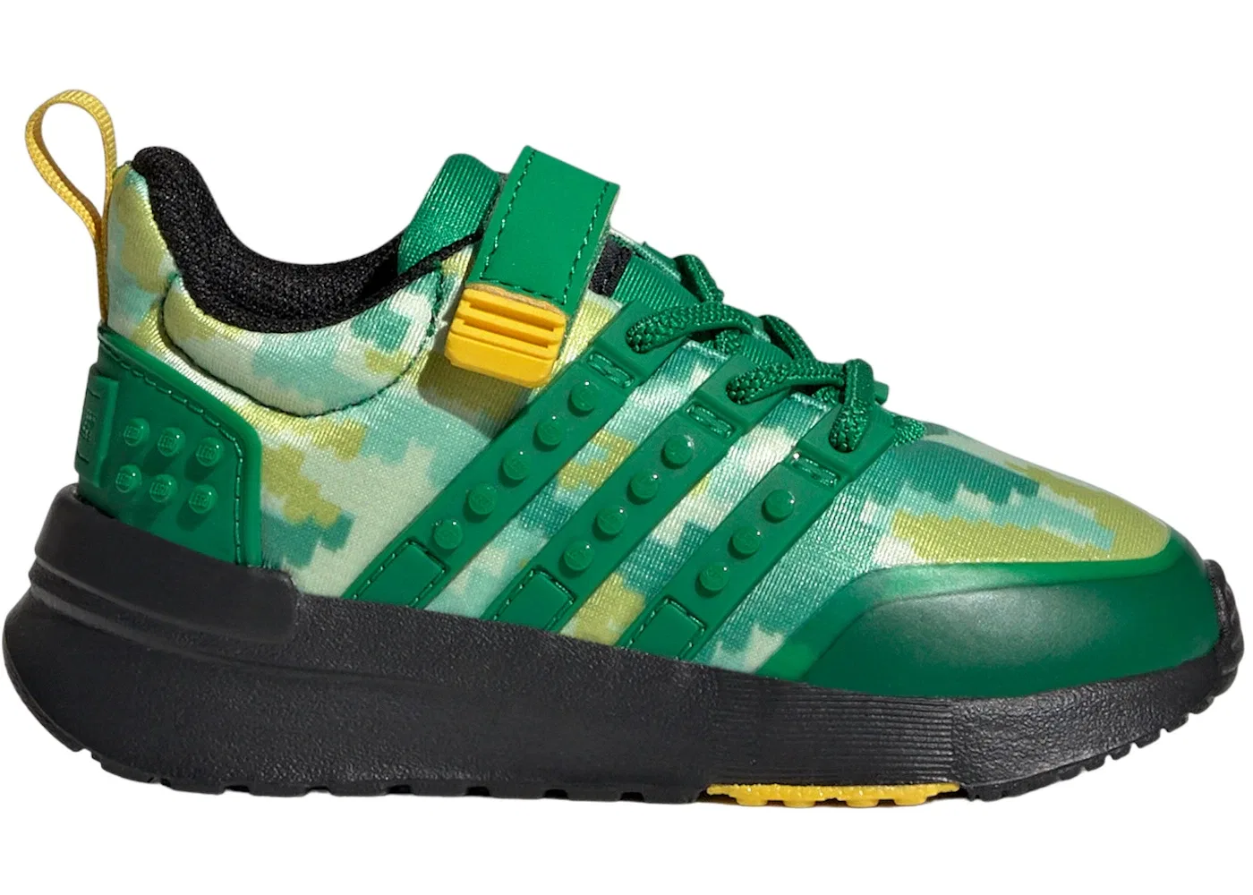 Детские кроссовки с застежкой-липучкой Adidas Racer TR21 And Top Strap, Green Green Core Black