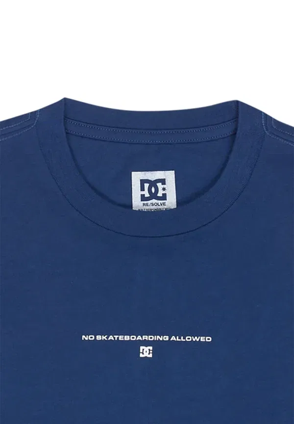Футболка с принтом «Без скейтбординга» Dc Shoes, синий — фото 3