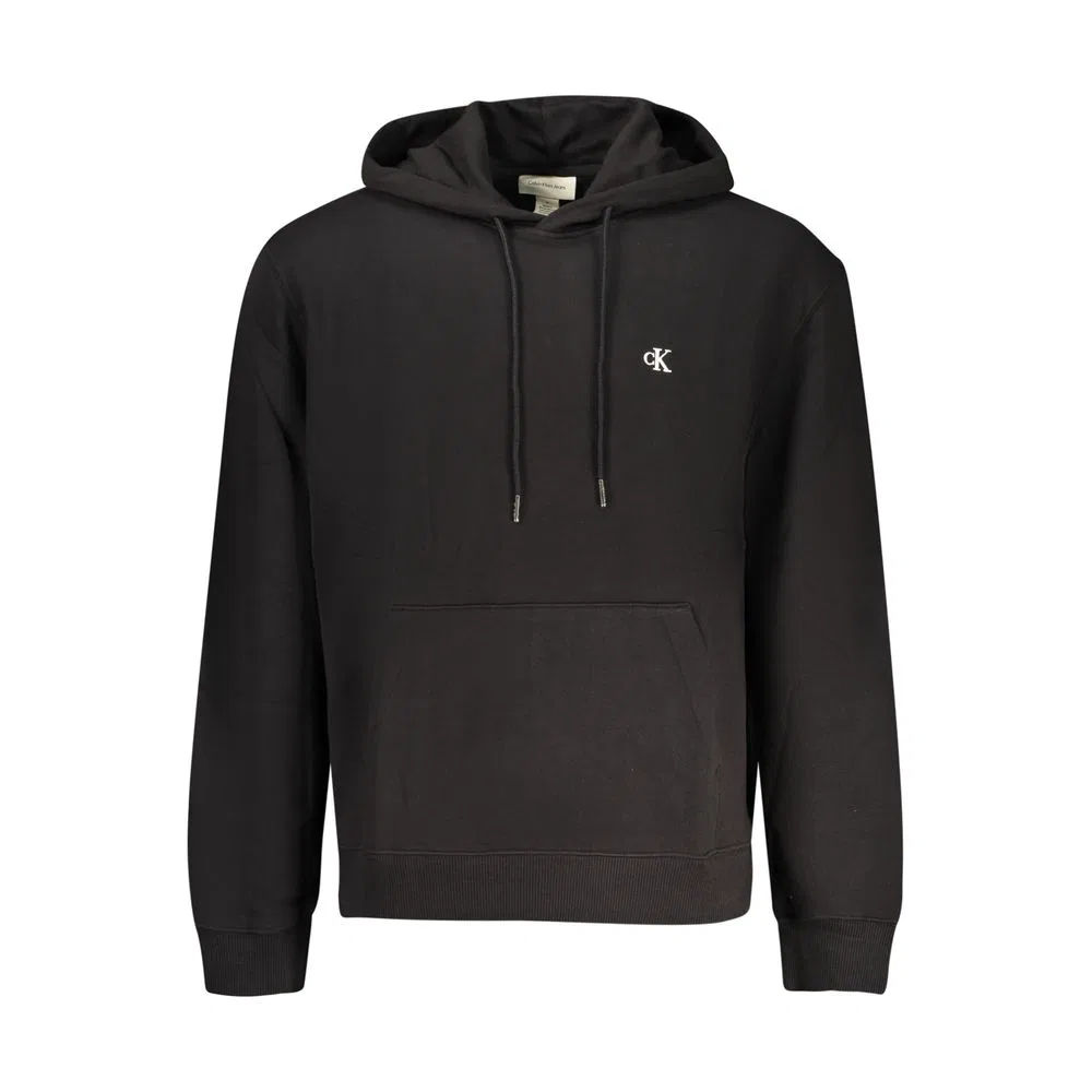 Мужской свитшот с капюшоном и карманом Calvin Klein, Black