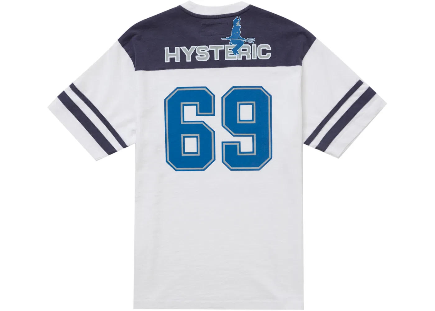 Мужская футболка с принтом Supreme Hysteric Glamour 69 Football Top, White — фото 2