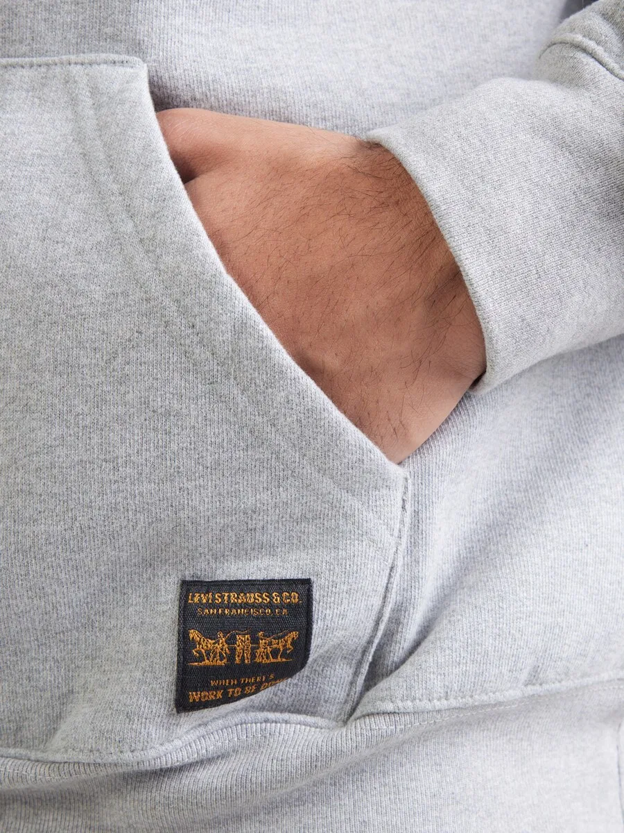 Свитшот LEVI'S "Workwear" в серо-пятнистом цвете — фото 3