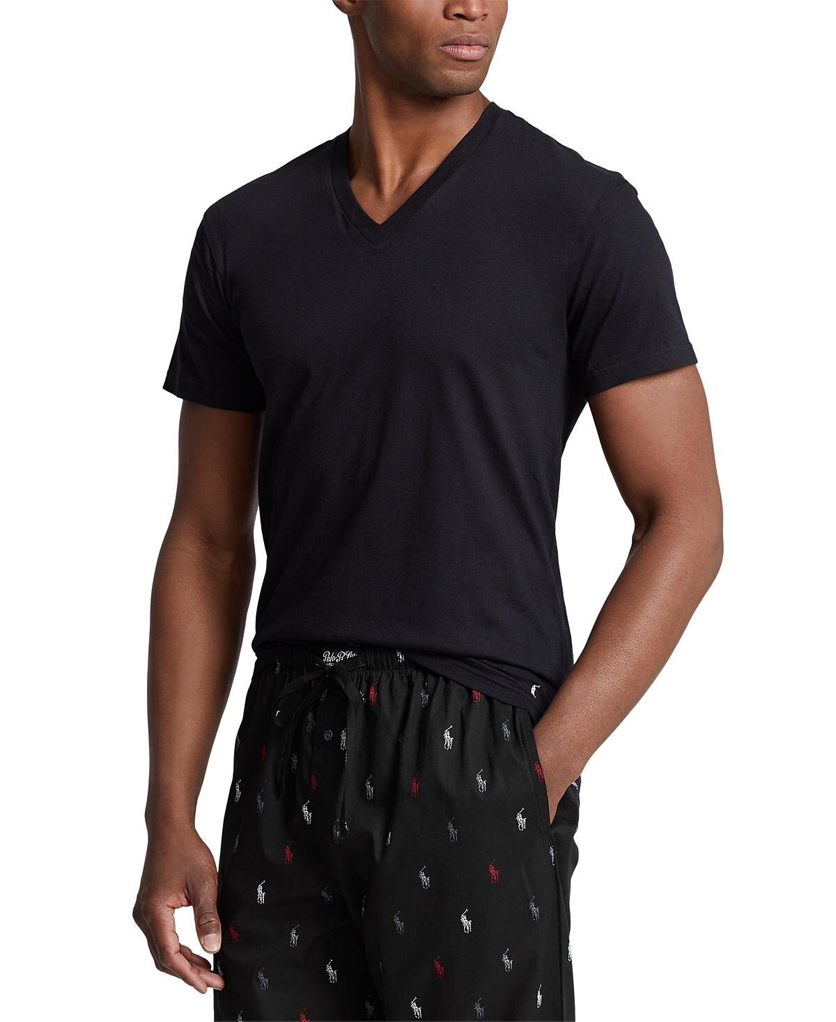 

Мужская классическая майка с v-образным вырезом, 3 шт. в упаковке Polo Ralph Lauren, мульти