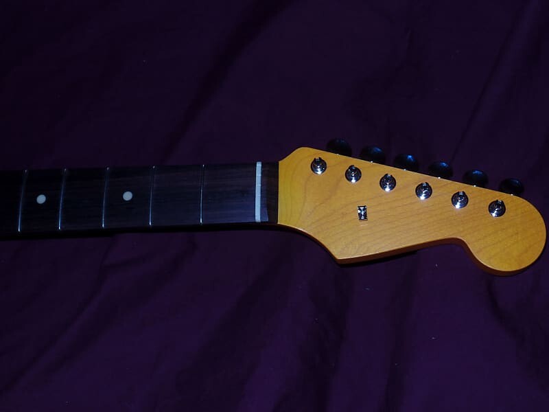 

1950-е годы Closet Классический винтаж 7.25 C-образный Stratocaster Allparts Fender Лицензированный кленовый гриф из розового дерева Stratocaster Neck