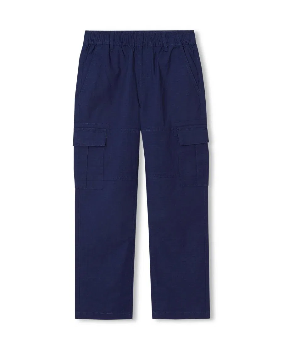 Штаны карго с усиленными коленями Iron Knee Lands' End, Navy