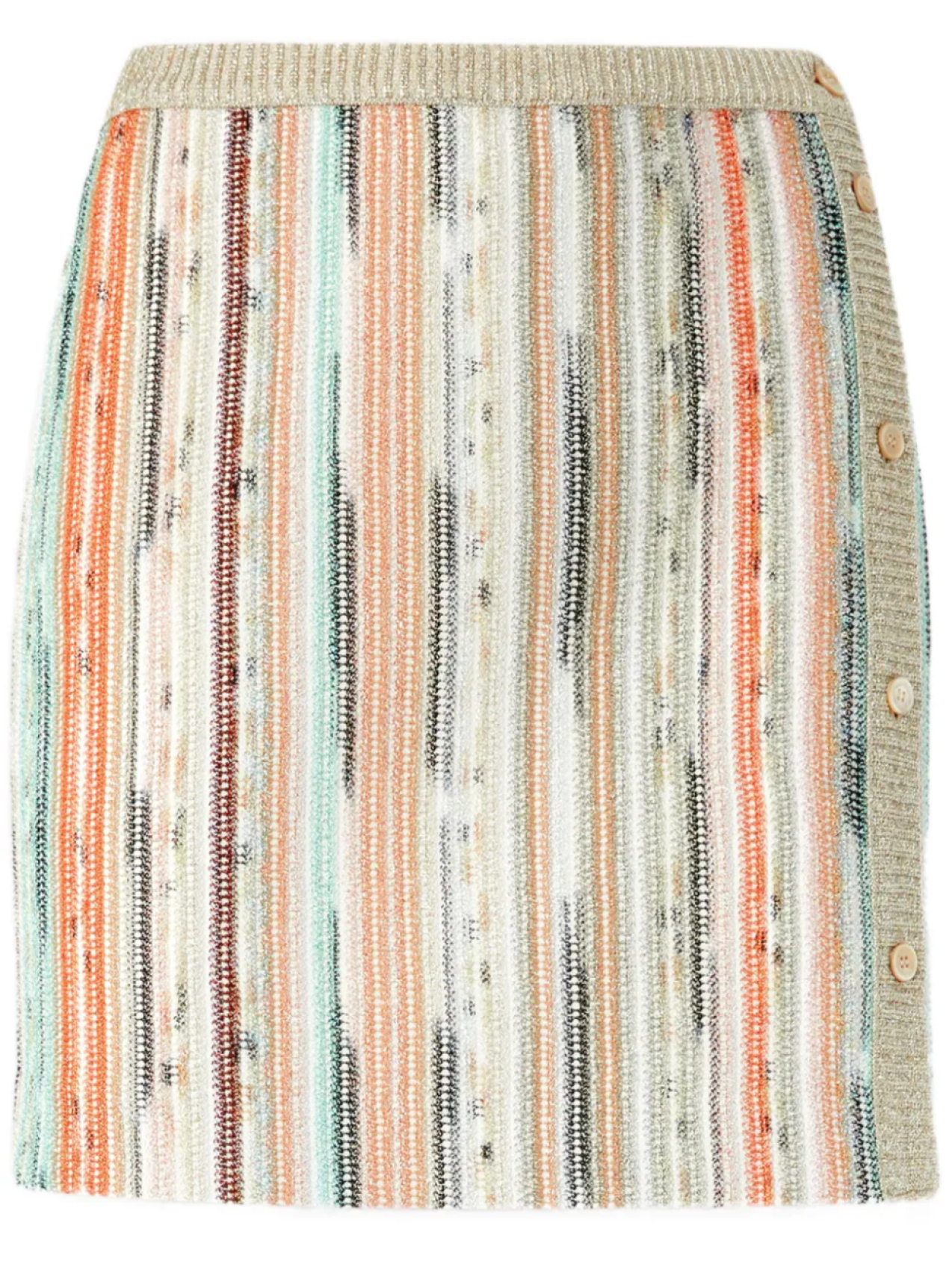 

Missoni юбка мини в полоску, нейтральный