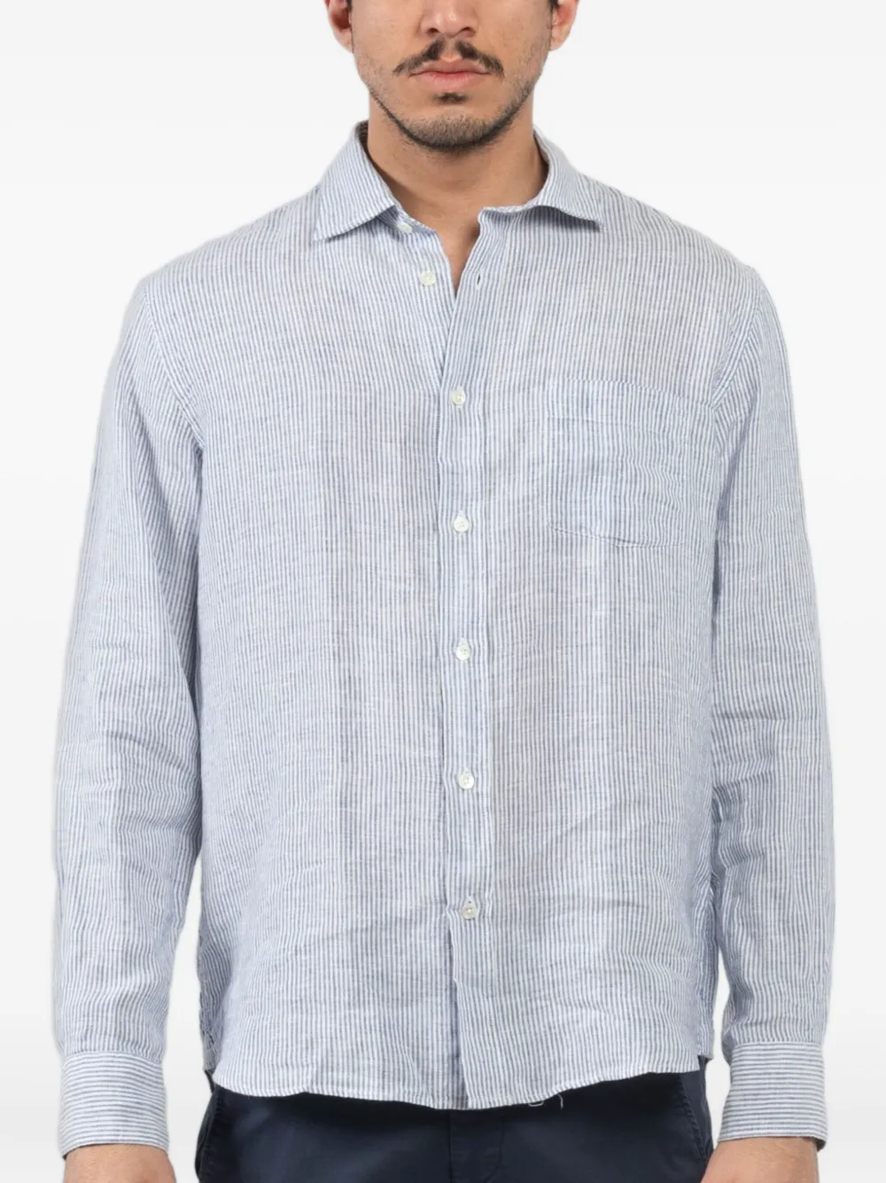 

Рубашка в тонкую полоску HARTFORD, синий