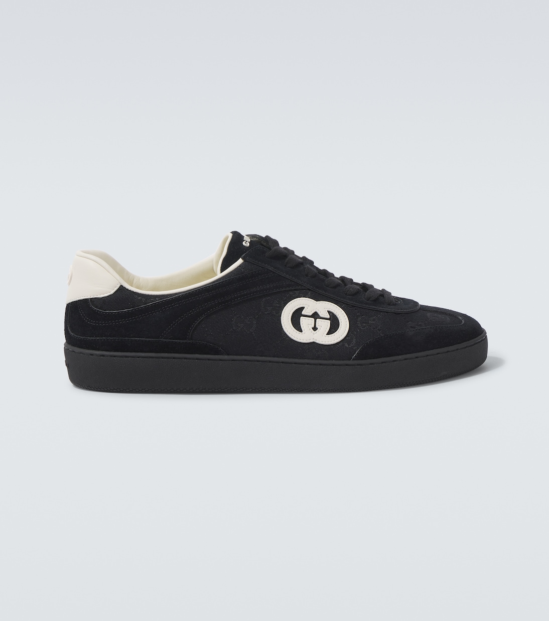 

кроссовки G75 из замши и хлопка Gucci, Bl/Bl/Bl/ow/Bl/Ow