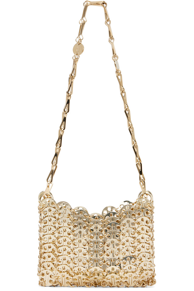 

Культовая сумка Nano 1969 года Rabanne, золото