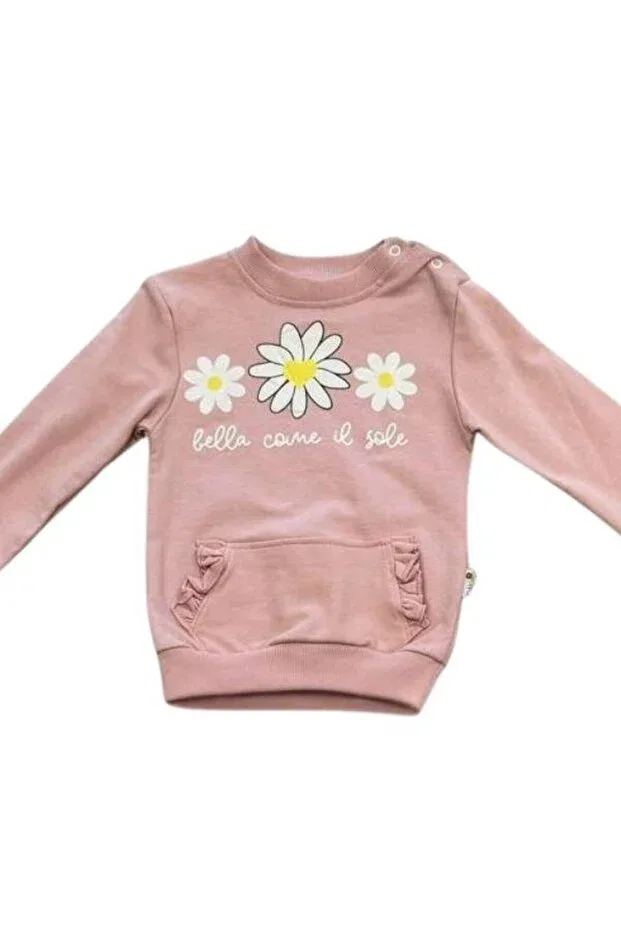 Детский комплект для девочек с принтом Daisy Zekids, Rose Dry — фото 3