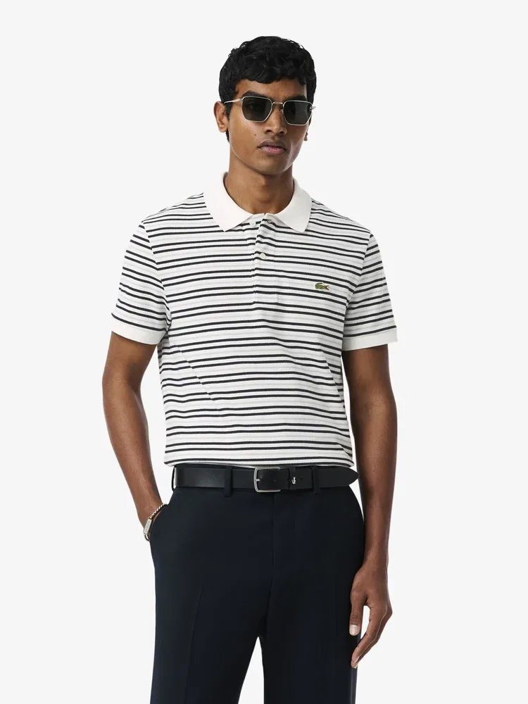 Футболка поло с мульти-полосками PH5962 LACOSTE, White