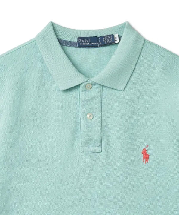 Пике/кара-тишотка W Classic Fit Mesh Polo, Polo Ralph Lauren, зеленый — фото 3