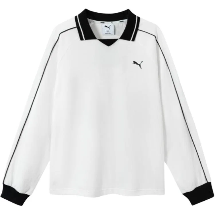 Детская футболка с воротником Raw White 10101 PUMA