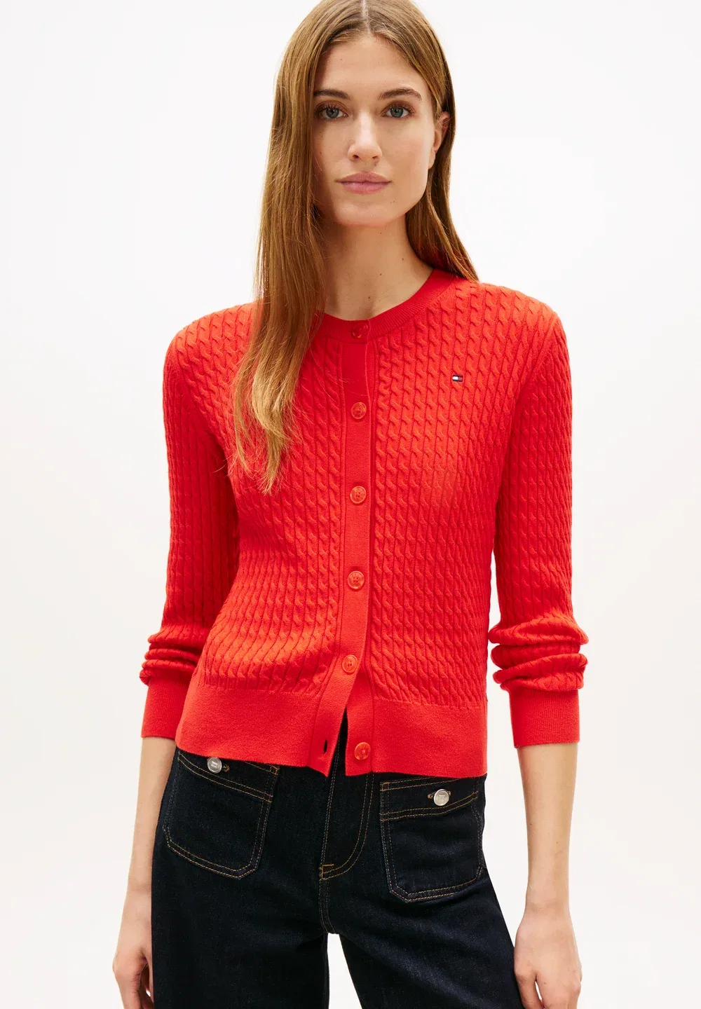Стрикджек - кардиган Tommy Hilfiger, Rot