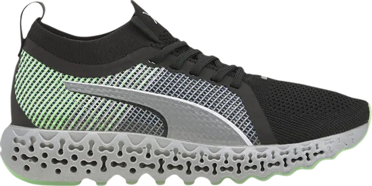 

Кроссовки Puma Calibrate Runner Black Elektro Green, черный