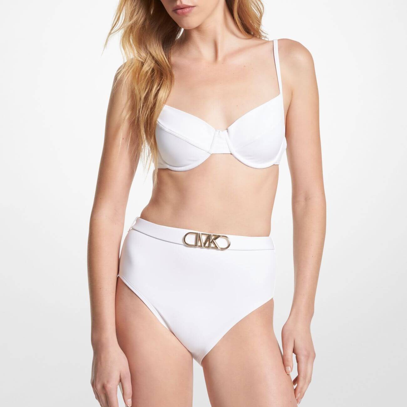 

Верх бикини Michael Michael Kors Stretch Nylon Underwire, белый