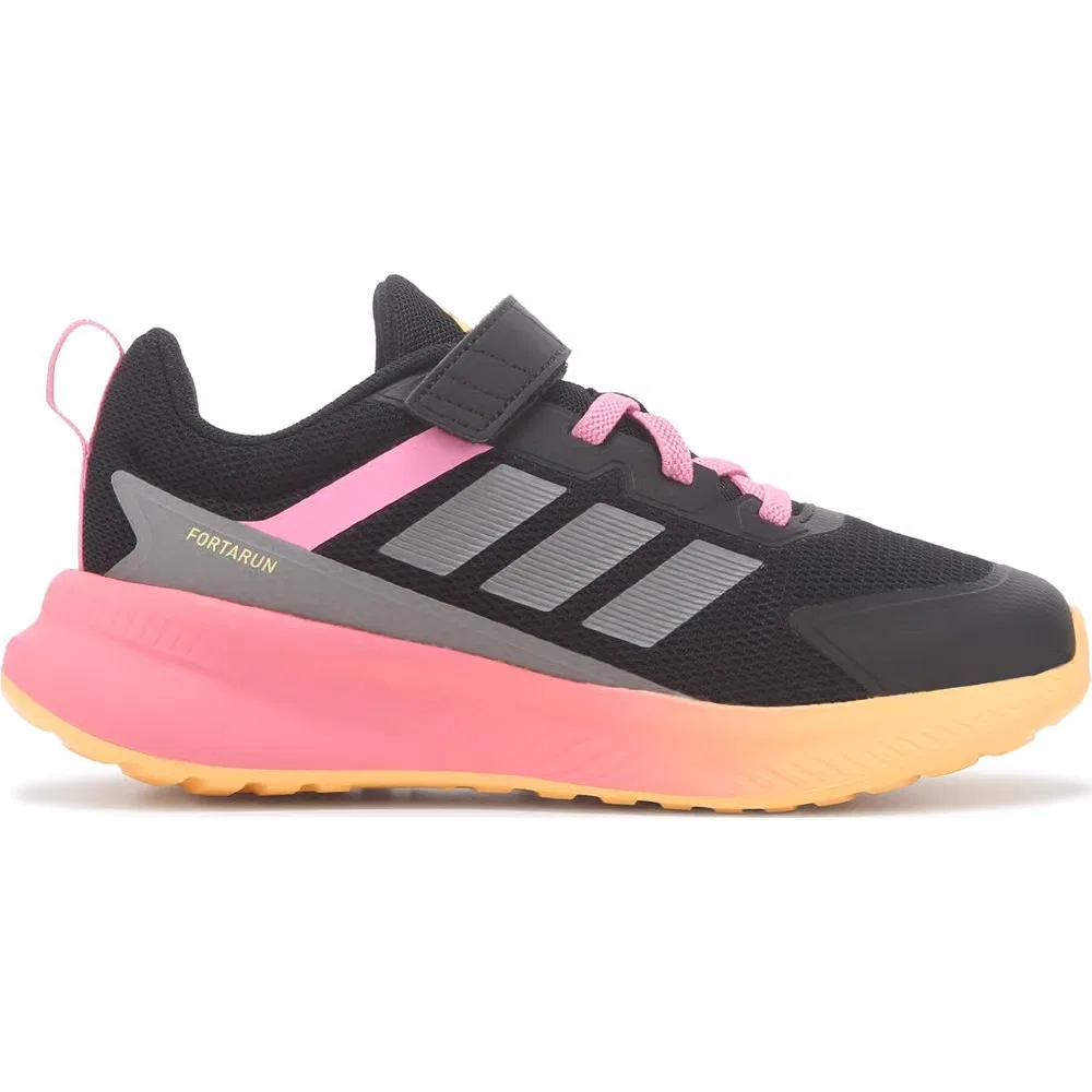 Детские кроссовки Fortarun 4 Adidas, Black/Pink — фото 2