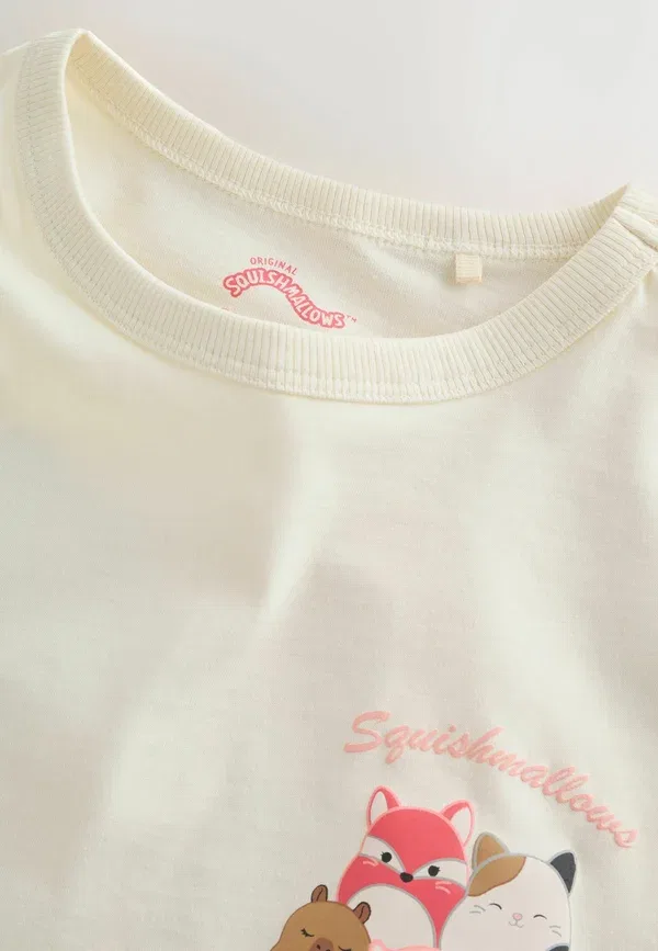 Пижамный комплект из хлопка Regular fit Yellow/Pink Squishmallow Short Pyjamas 2 Pack Next, Pink Yellow, желтый/розовый — фото 3