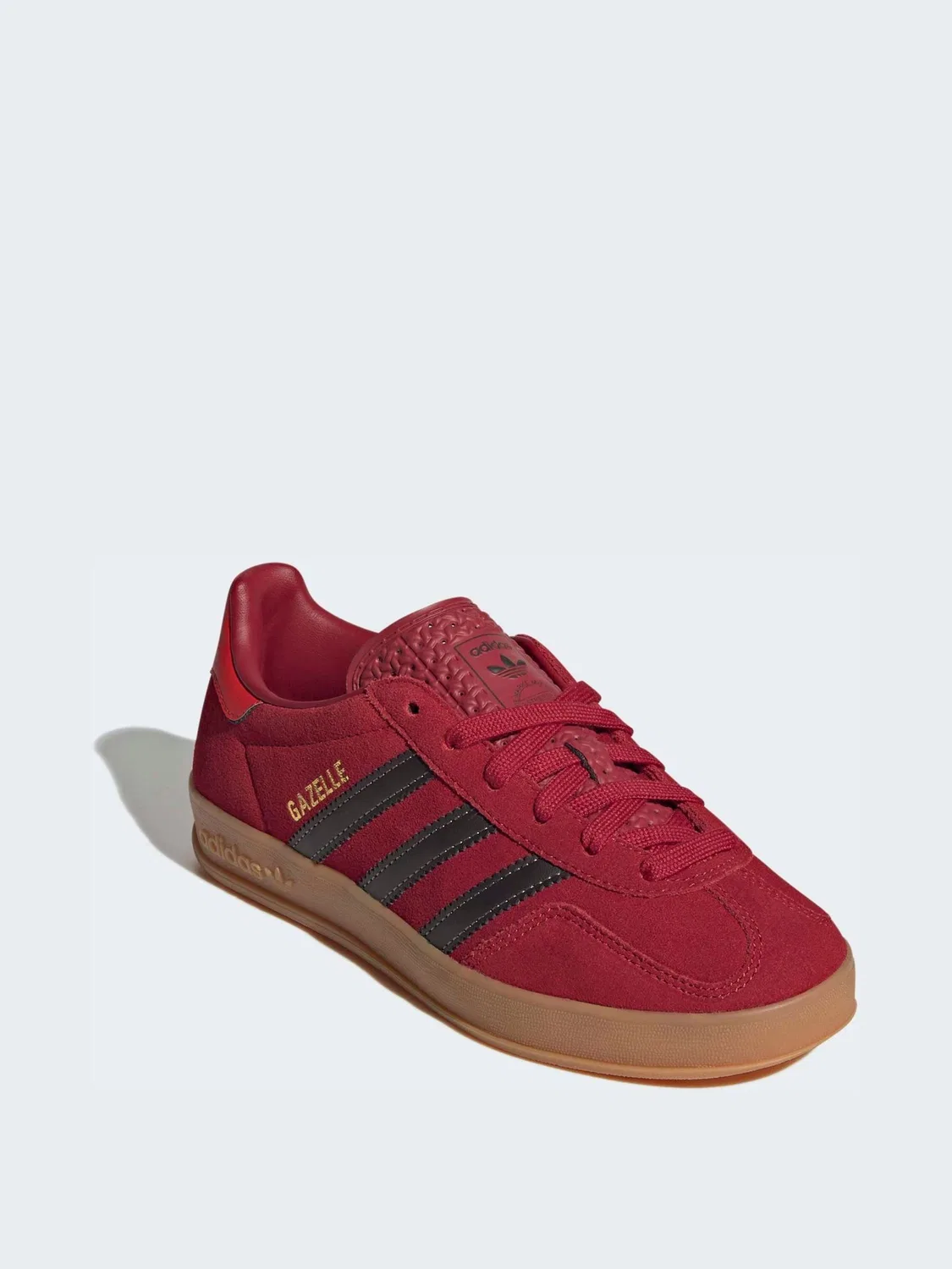 Кроссовки Gazelle, adidas Originals, темно-красные — фото 3