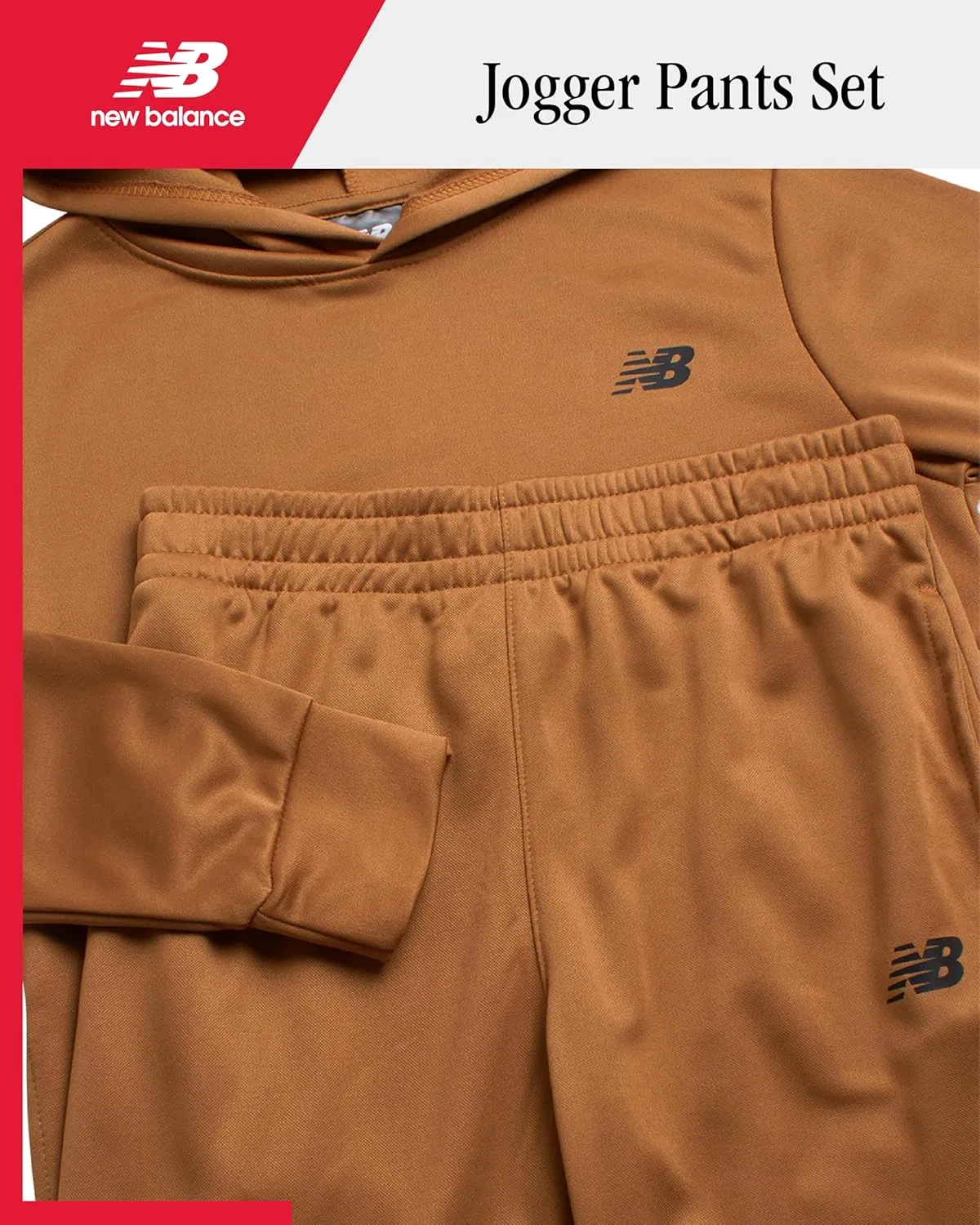 Детский спортивный костюм New Balance Tech Fleece, темно-ладан, 2T-16 — фото 2