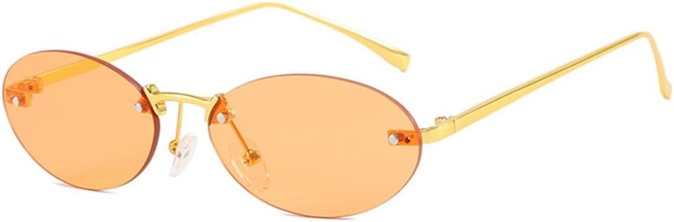 

Эллиптические безрамочные солнцезащитные очки для женщин, модный тренд, солнцезащитные очки для мужчин, очки для активного отдыха, защита от УФ-излучения UV400 KTUCN, 6