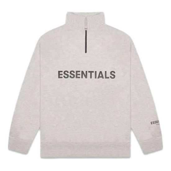 

Пуловер Fear of God Essentials FW20 Half Zip Pullover 'Oatmeal' 0192250500229260, серый