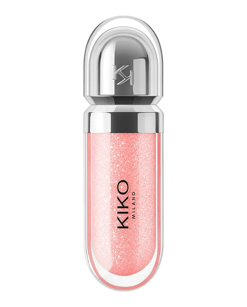 Увлажняющий блеск для губ 3D эффект Hydra Lipgloss Kiko Milano, 04 Pearly Peach Rose