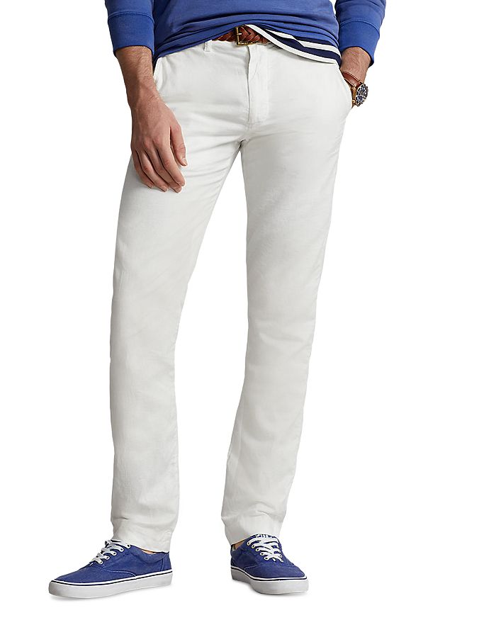 

Брюки Polo Ralph Straight Fit из льна и хлопка Polo Ralph Lauren, белый