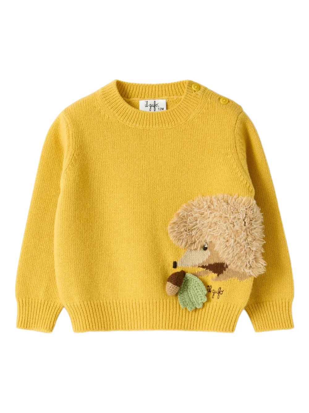 

Шерстяной свитер Il Gufo, желтый