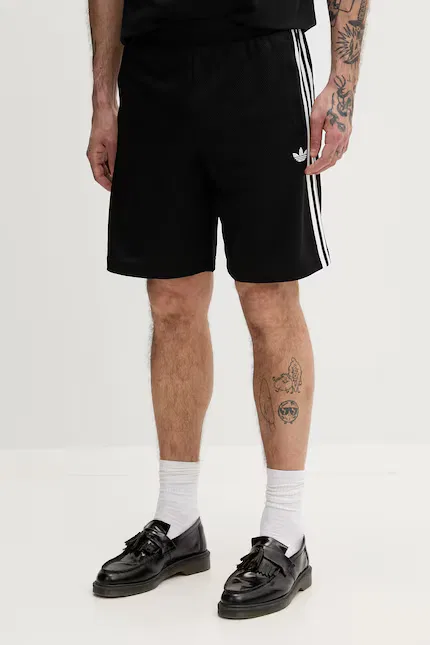Шорты спортивные из полиэстера Adidas Originals, черный