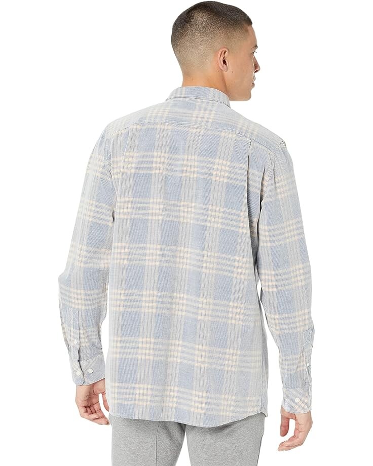 

Рубашка ZANEROBE Work Cord Long Sleeve Shirt, цвет Blue/Biege