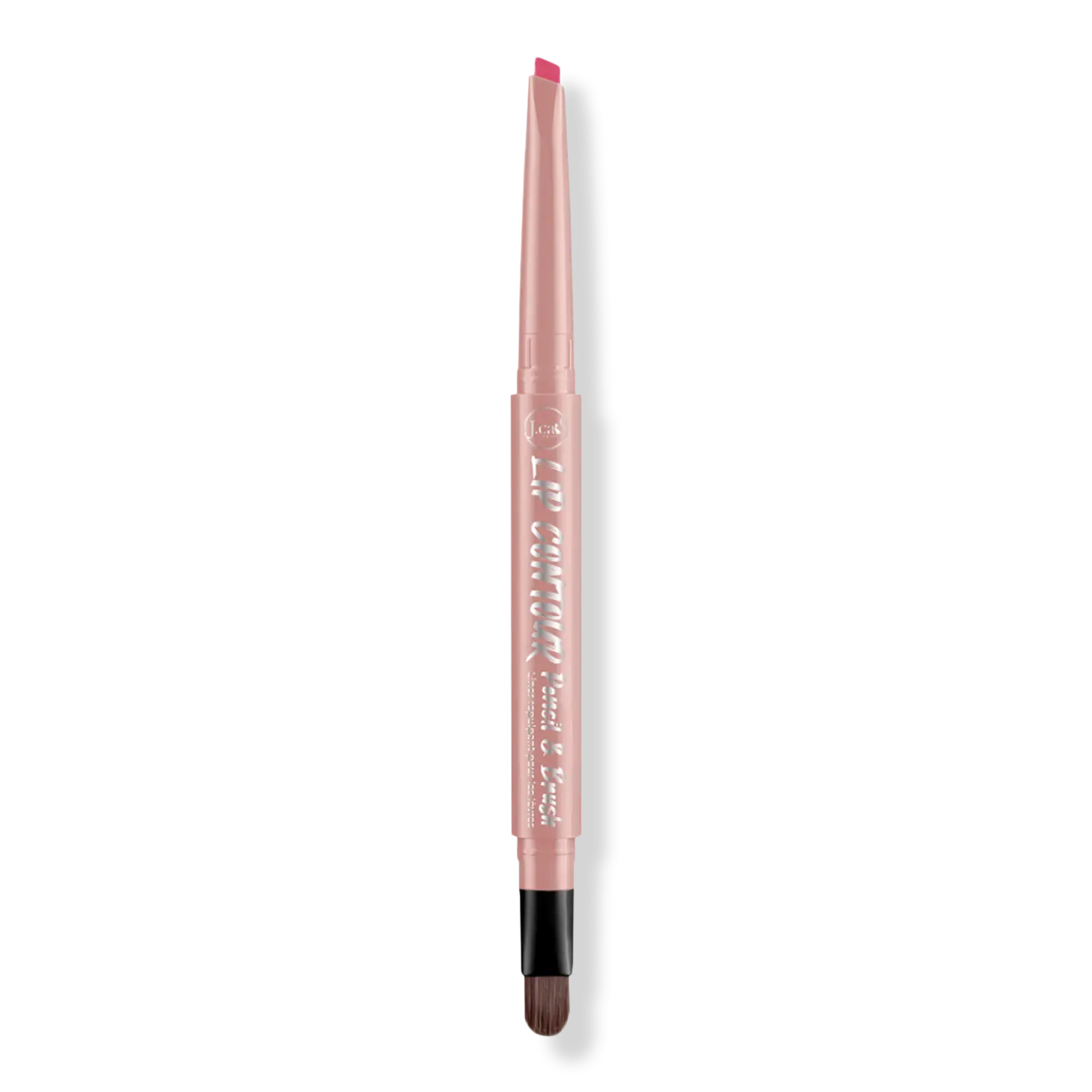 

Карандаш и кисточка для контурирования губ, придающие им объем. J.Cat Beauty, Rose Pink