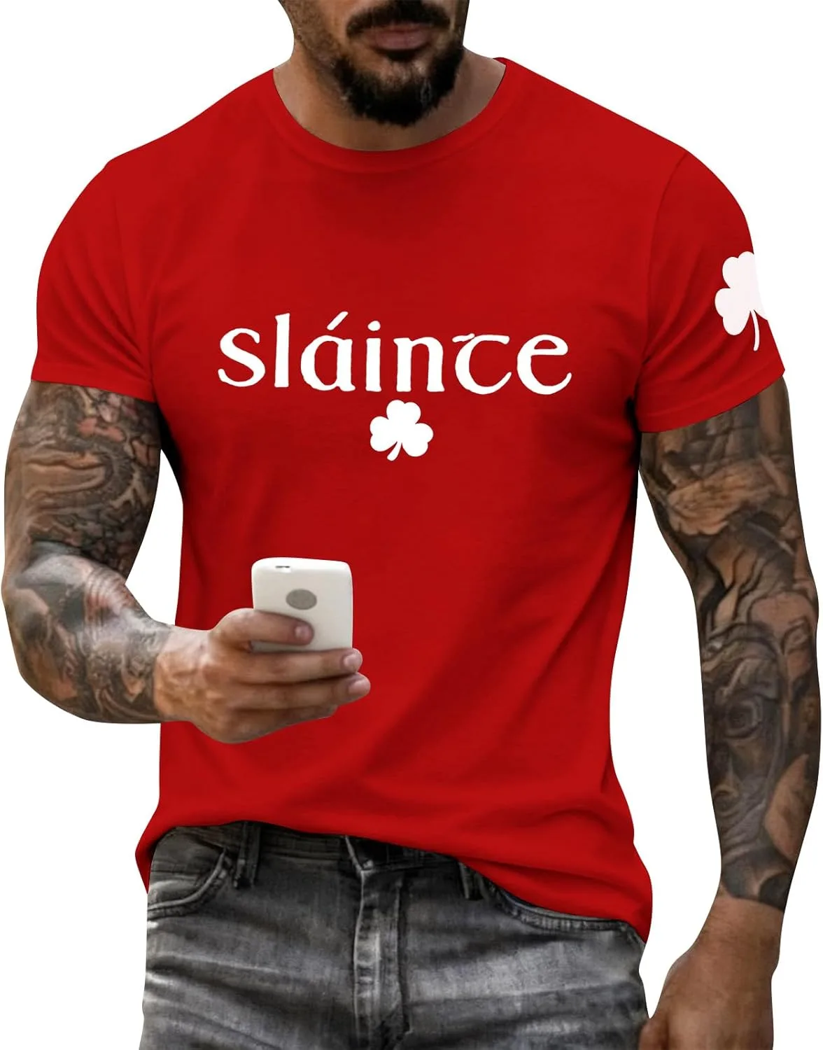 

Футболка мужская с коротким рукавом Saint Patricks Day