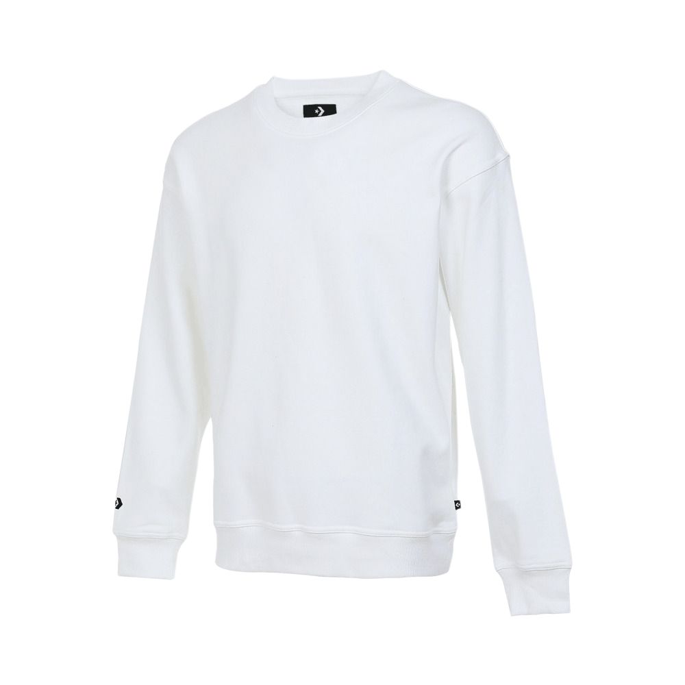 

Converse Толстовка унисекс белые с круглым вырезом, утолщенные