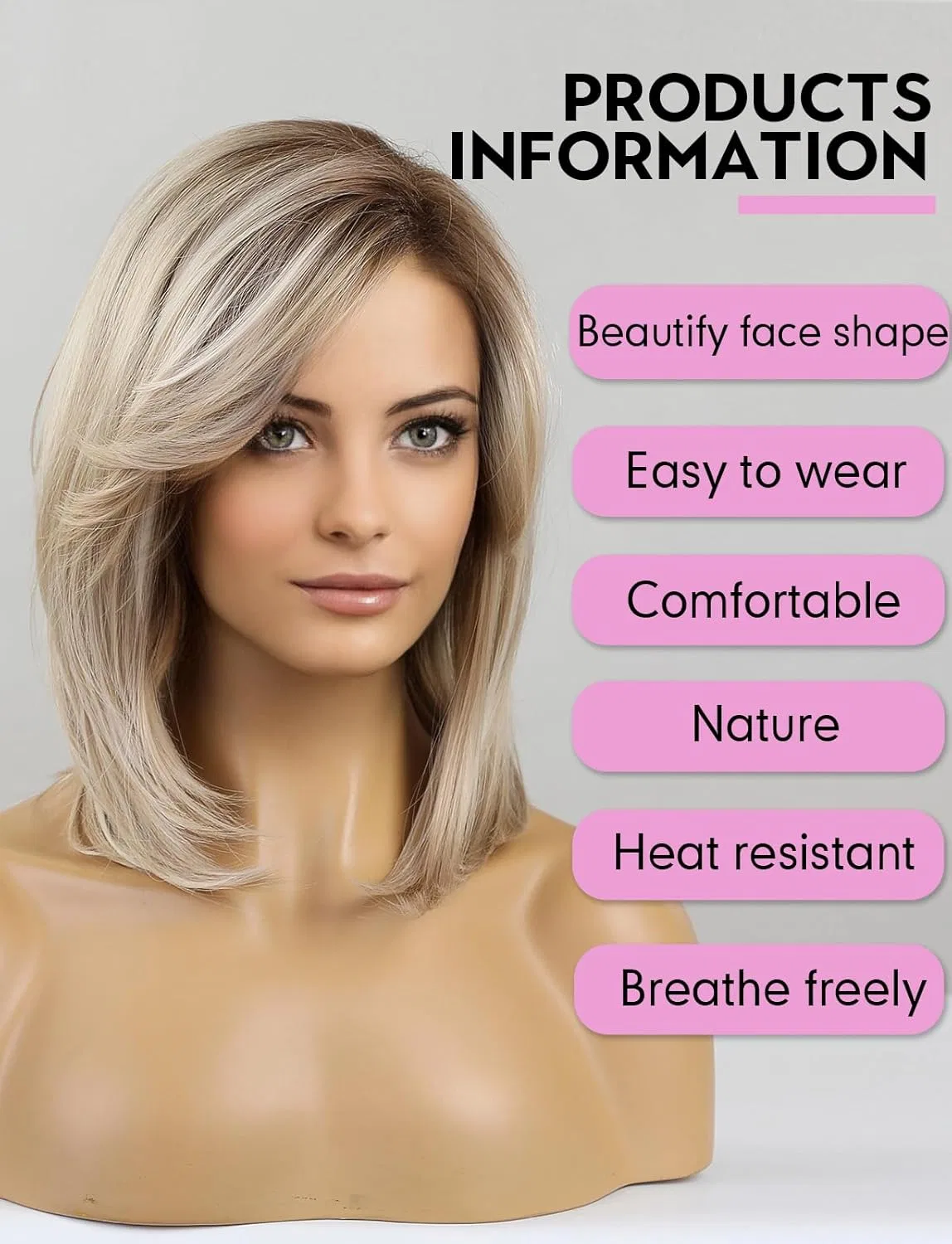 Длинный многослойный синтетический парик «Blonde» от HAIRCUBE Haircube, Blonde With Dark Roots — фото 3