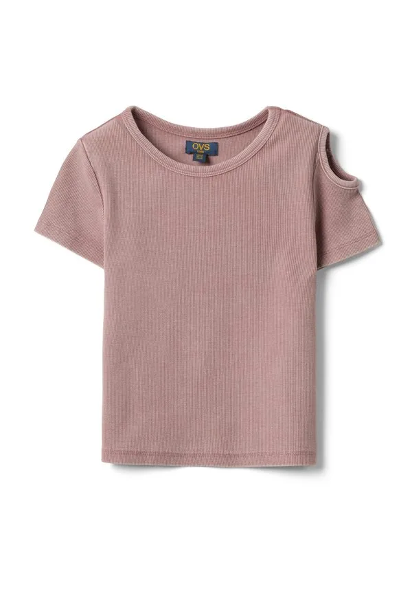 Базовая футболка с коротким рукавом из эластичной ткани Ovs, Pink