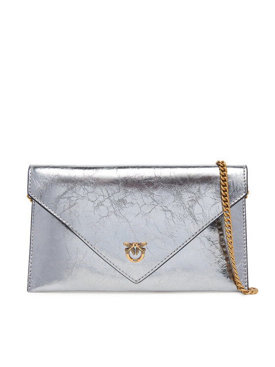 

Женская сумка Flat Purse Mini AI 25-26 PCPL 105347 A2OT Pinko, серебряный