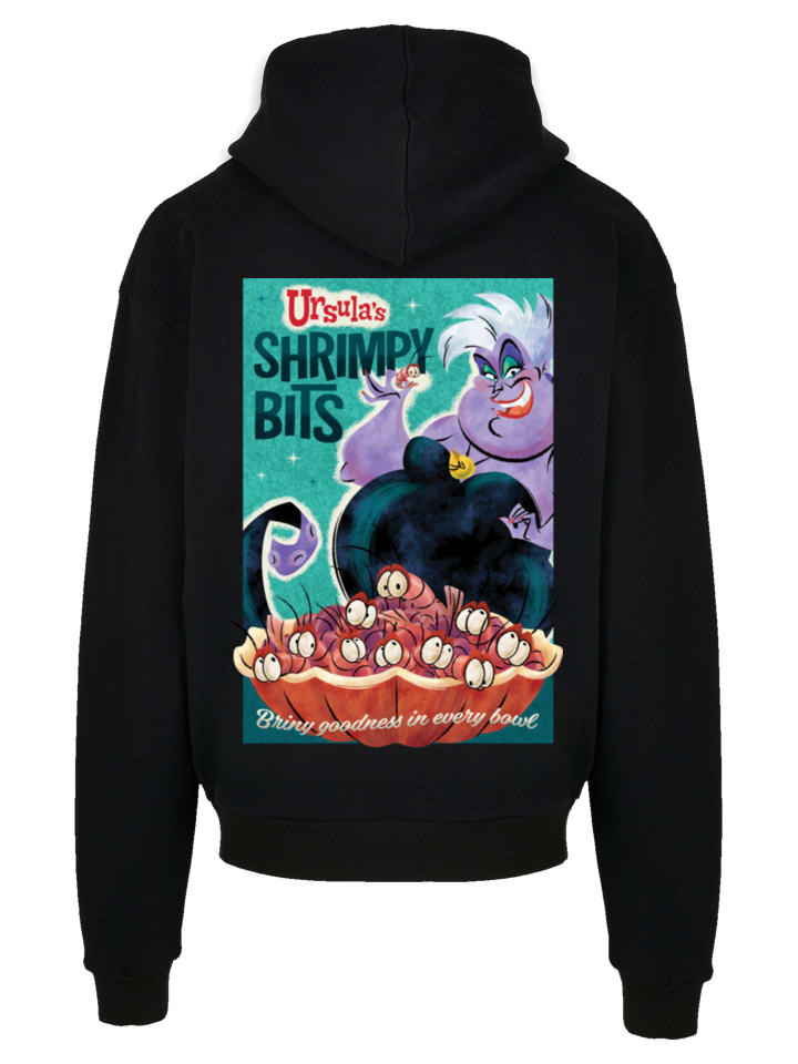 

Пуловер F4NT4STIC Ultra Heavy Hoodie Disney Villians Ursula Shrimpy Bits, черный