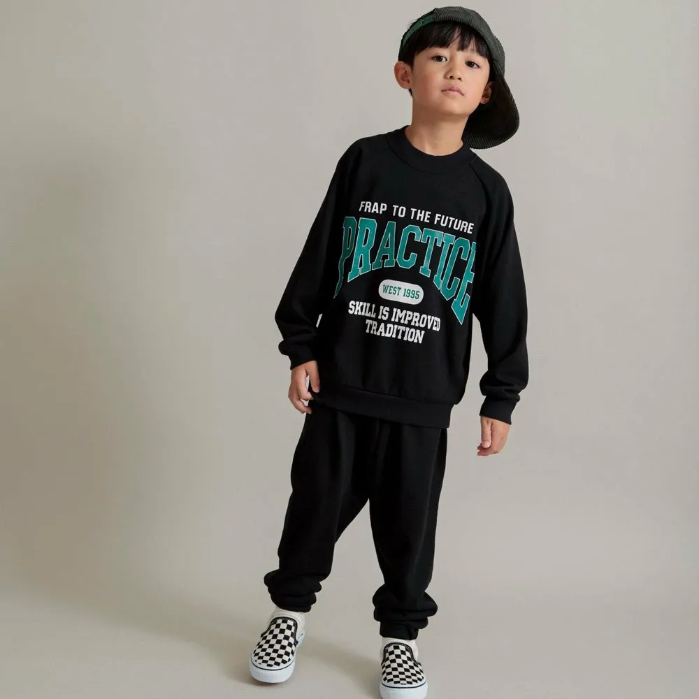 Толстовка с логотипом + комплект длинных брюк Branshes, black