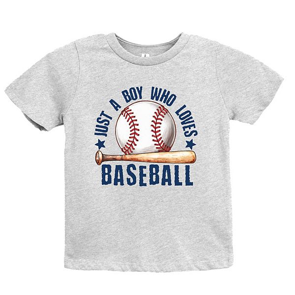 

Футболка с коротким рукавом Just a boy who loves baseball The Juniper Shop, Heather Grey