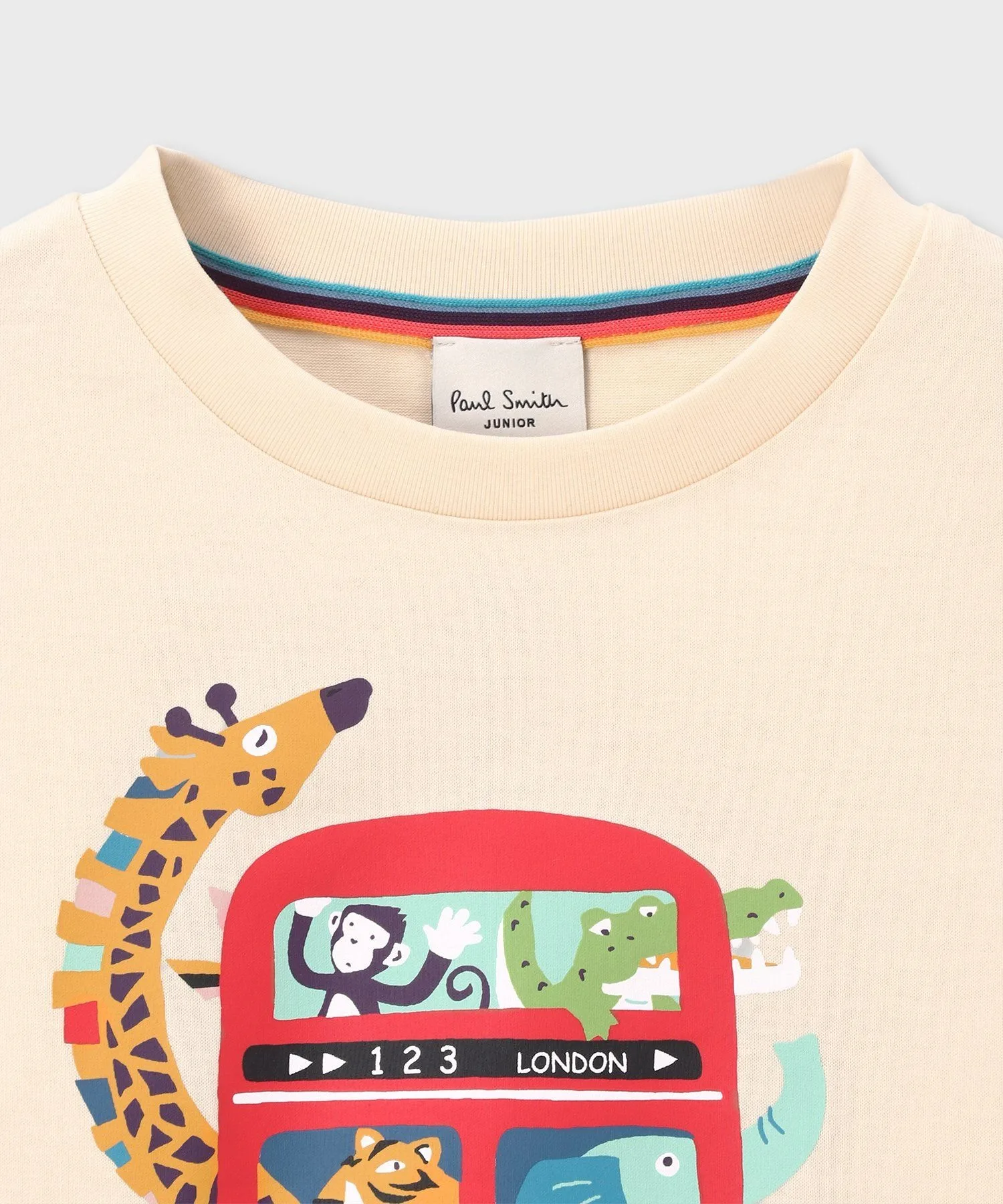 Футболка для мальчиков с принтом животных Paul Smith JUNIOR синяя — фото 2
