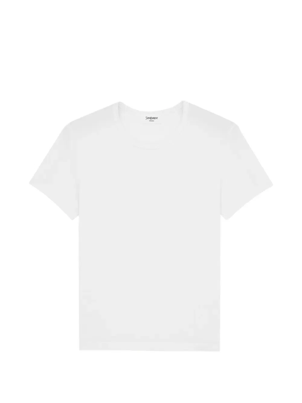 Хлопковая футболка Saint Laurent, белый