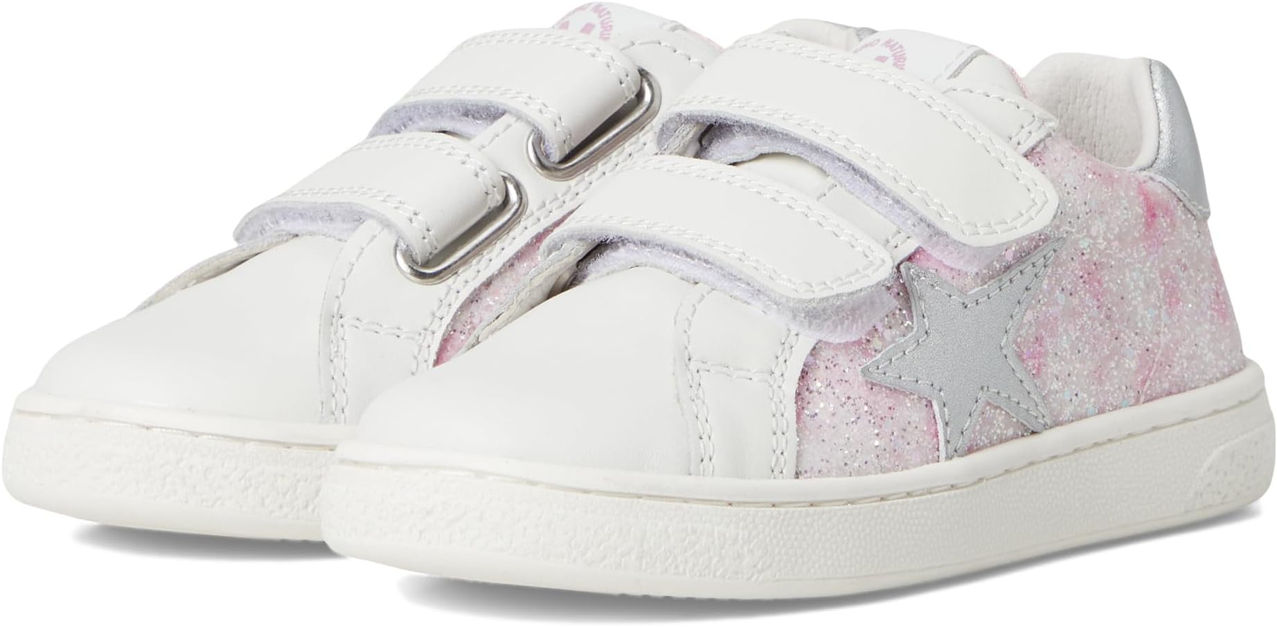 

Кроссовки Naturino Pinn VL, цвет White/Pink/Silver