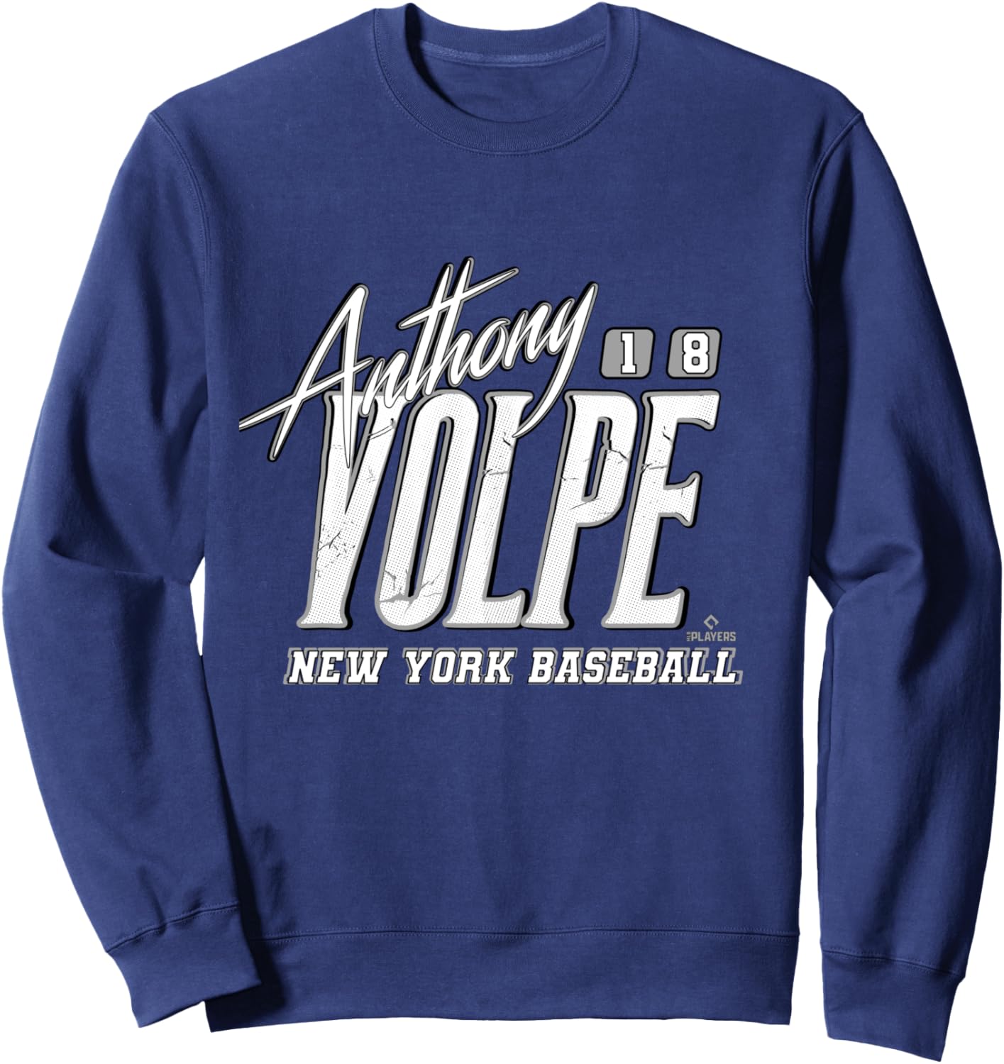 

Толстовка с надписью Anthony Volpe New York Baseball Rock MLBPA Ryno Sports, темно-синий