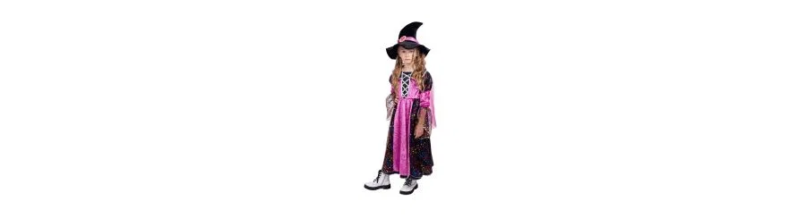 Детский костюм доброй ведьмы: платье и шляпка Dress Up America, черный — фото 4