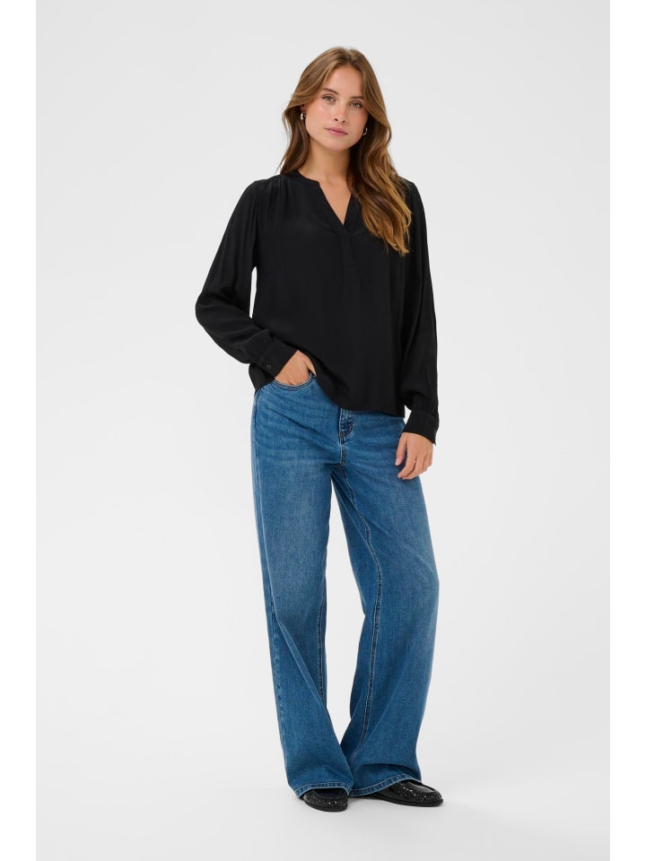 

Kaffe Блузка с длинными рукавами KAemilia, стандартный крой, цвет черный