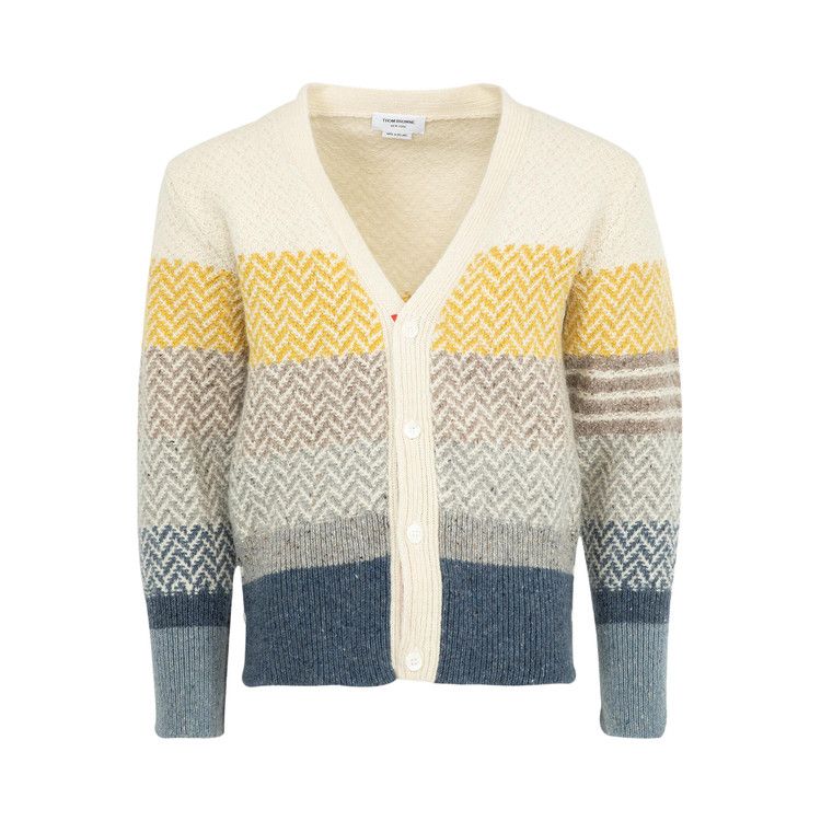 

Кардиган Thom Browne Striped Herringbone Jacquard Classic Cardigan 'Seasonal Multicolor'