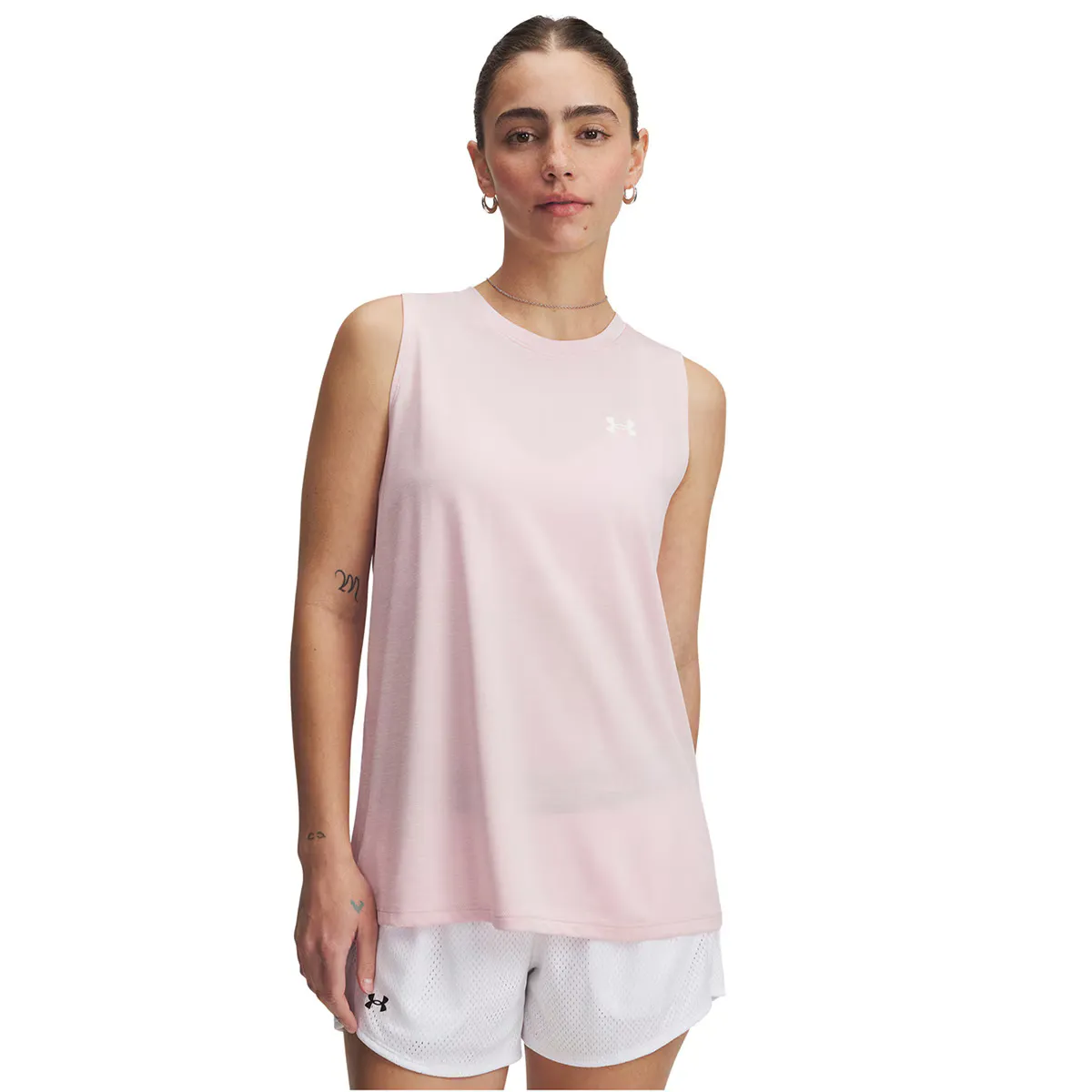 

Женская футболка Tech Tank Twist Under Armour, розовый