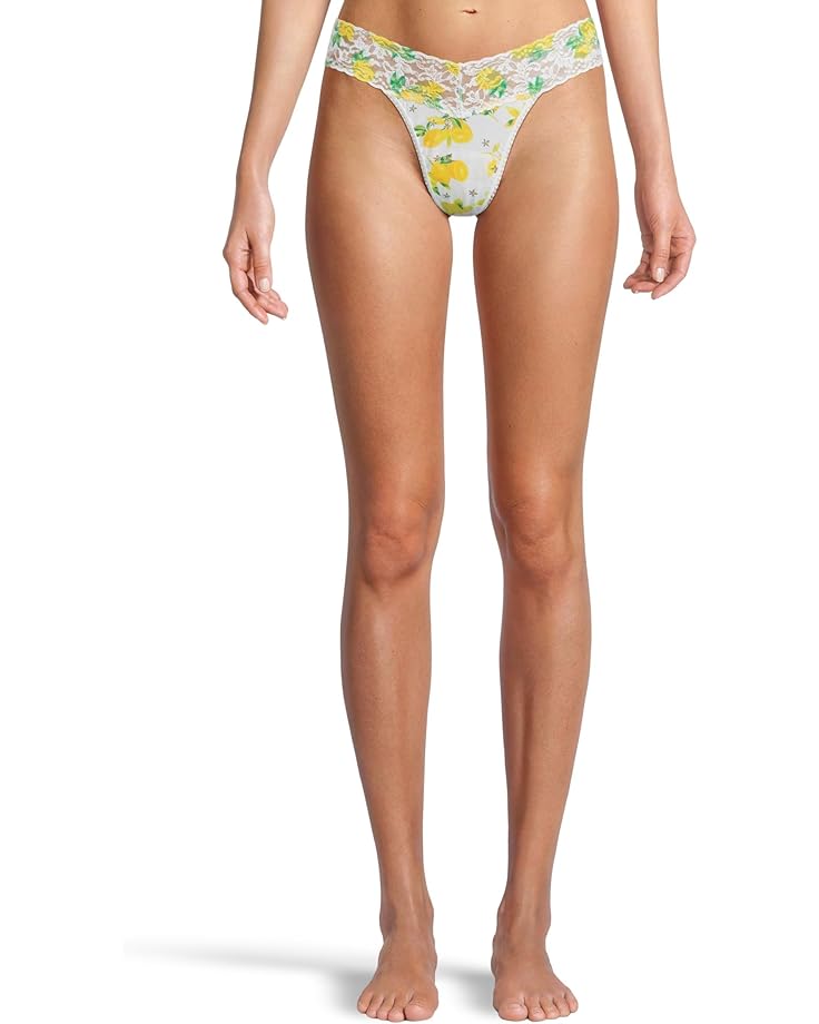 

Стринги Hanky Panky Supima Cotton Printed Low-Rise Thong, цвет Make Lemonade