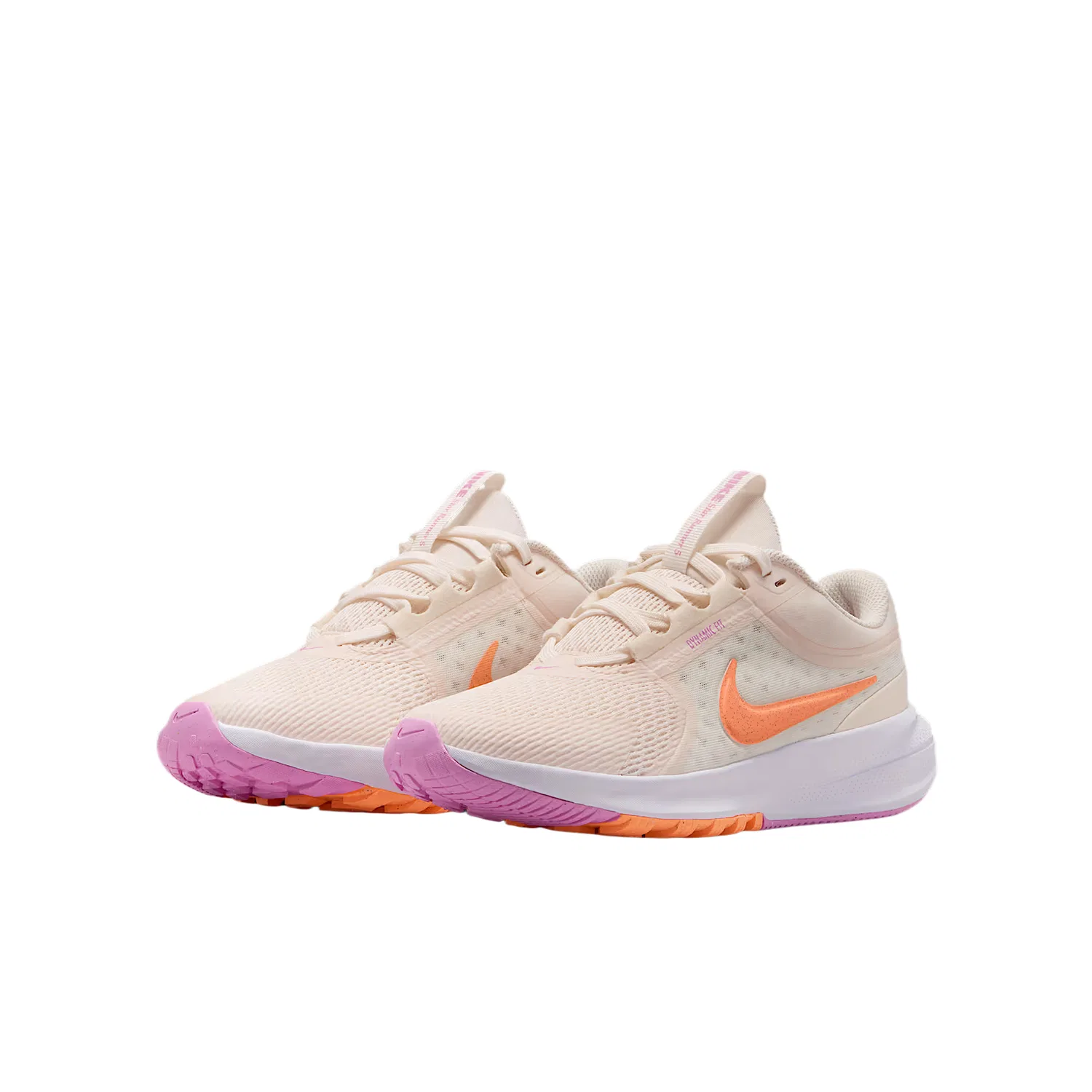 Кроссовки детские Star Runner 5 Rebound Breathable Low top Running Shoes Nike, Pink White/Sail White/Light Pink/Pulse Orange — фото 3